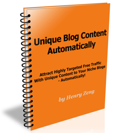 Unique Blog Content Automatically